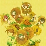 ゴッホ「ひまわり」のアレンジ名画