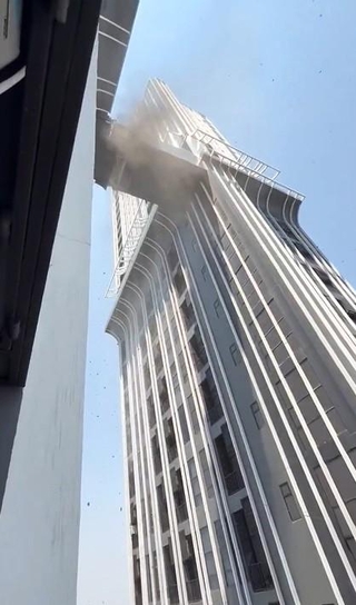ミャンマーで発生した大地震の影響で、タイのバンコクの高層コンドミニアムの一室から動画を撮影。ものすごい音を出して揺れた（「dieselking」さん提供、Xよりキャプチャ撮影）