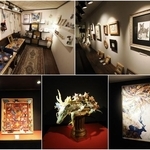 猫猫寺で開催中のキムラさんの個展「音楽と猫」（５月２１日～６月２３日、火曜休）の作品（一部）
