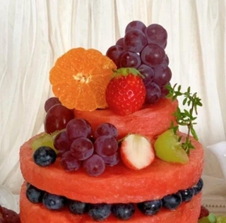 え？果物だけで、何段！？（AiriさんのXから）※画像は一部トリミングしています