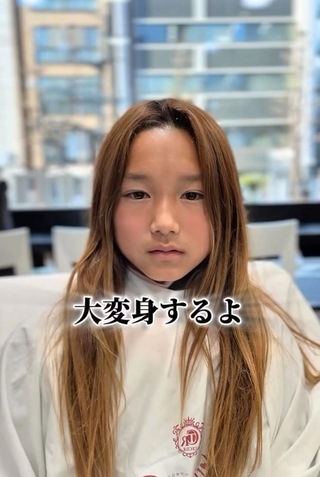 長髪だった来店時の姿。落ち着いた表情からも、イメチェンへの決意が感じられます／横井拓徹さん（@yokkoi_beautician）提供