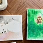 30年ぶりに筆をとったお母さんの作品。優しさがあふれています（画像提供：形が定まらない犬さん）