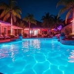 ナイトプールに行ってよかったと感じた理由は？　※AIによるイメージです（Pens'K/stock.adobe.com）