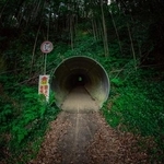 異世界感のある隧道の出口／一人旅研究会（@hitoritabiken）さん提供