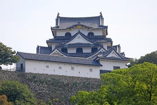 彦根城は標高約130ｍの山に築かれており、入場口から天守までの高低差は約50ｍあるという