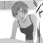 過食症によって食べたものを戻してしまう飯野　(C)冬虫カイコ／ジーオーティー