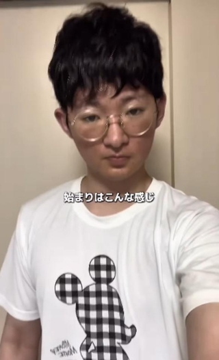 〈ビフォー〉投稿を始めた頃のれんさん／れんさん（@zibunmigaki2024）提供