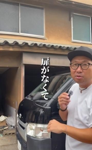 部屋に通じる扉がない！（桑原さん提供、Instagramよりキャプチャ撮影）