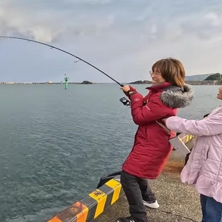 ヒラマサとの格闘は25分にも及んだ／すーちゃんねるさん（@Mt00l2SvdOnX5rT）提供