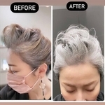 白髪を染めることをやめ、くせ毛を活かしたスタイルへ／megさん（@megumiwa0122）提供