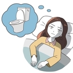 睡眠の質を下げる最大の原因は「夜中にトイレで目が覚める」　※画像はイメージです（無印かげひと/stock.adobe.com）
