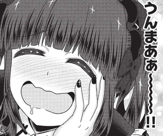 焼き鳥を食べる手が止まらない！　(C)城乃じゅんしん/芳文社