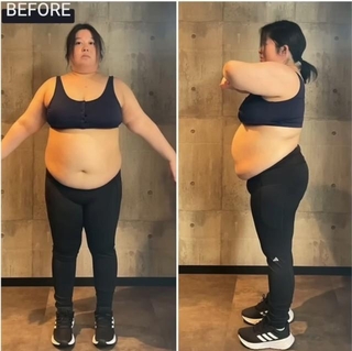 ダイエット前の体重89kgのたけさん ／「マツカワリュウドウBASSARIヘアチャンネル」（@ryudo_matsukawa）提供＝画像をトリミングしています