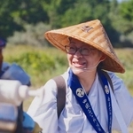 toi-toiドラマ『わたしって、なに？』で、徳島を巡るお遍路さんを演じた河合美智子さん　(C)NHK