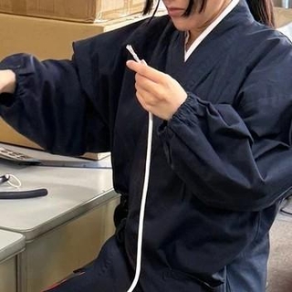 「しめ縄かなと思って何度も見直したけど」　巫女さんの“内職”はLANケーブル作り　1本ずつ成端、導通確認する姿にX騒然