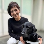 3代目となる盲導犬・ステラが今の相棒（写真提供=セアまり。以下同）