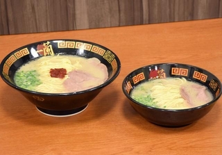 お子様ラーメンとの比較（株式会社　一蘭　提供）