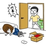 「動けない…」床に倒れ込んだ妻　ネットで買った浴衣が理由　「XL買ったのに…」【漫画】