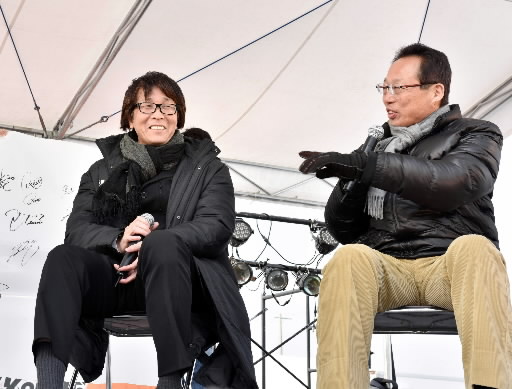 岡田武史さん（右）と、高橋陽一さん