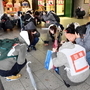 全市で行われた「シェイクアウト訓練」＝１月１５日、神戸市中央区