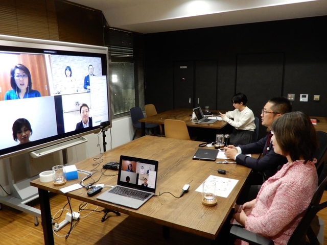 東京、神戸市など４元中継で開かれたオンライン交流会