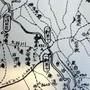 １９２５（大正１４）年制作の登山地図には、六甲最高峰の標高が９３２．１メートルと記され、南北に「一軒茶屋」があったことがわかる（前田康男氏提供）