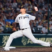 阪神-広島　７回に登板した阪神の岩貞祐太＝甲子園球場（撮影・吉田敦史）