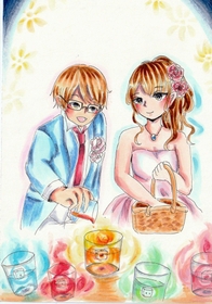 イラスト　神戸高塚高校　山崎和美