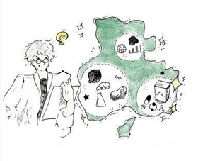 イラスト　宝塚北高校２年　松江瑠奈
