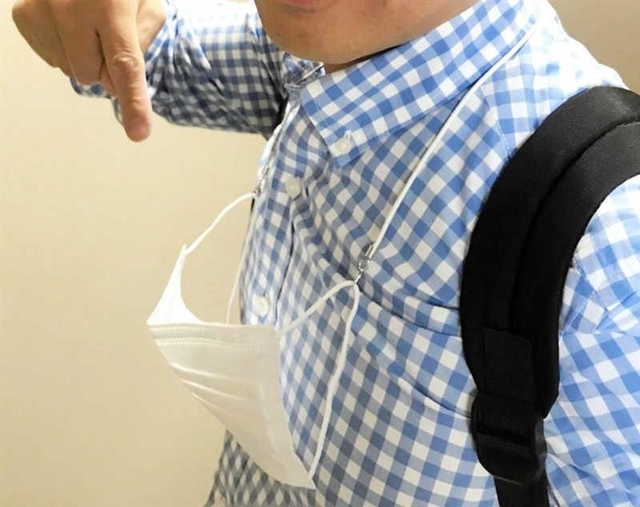 韓国で流行しているマスク用ストラップ