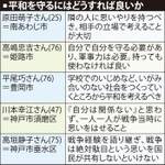 平和を守るにはどうすれば良いか