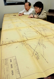 神戸港や新開地の接収状況＝神戸市中央区熊内町１、市文書館