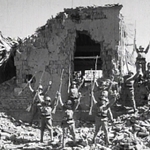 日中戦争のようすを伝える映像