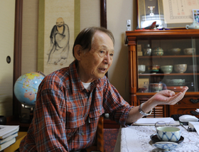 徳島白菊隊の元隊員、宮崎亘さん＝神戸市長田区（撮影・三津山朋彦）