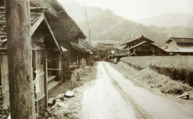 かつての高橋村の風景＝豊岡市但東町、高橋地区公民館提供