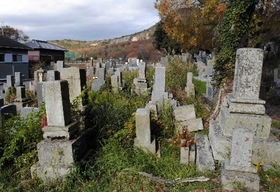 横倒しになった墓石や雑草に覆われた区画が目立つ地域の共同墓地＝高砂市阿弥陀町魚橋