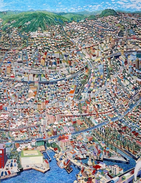 空の青、海の碧あなたと私の宝物（深江～夙川）　２００３～２００４年、アクリル画
