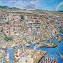 空の青、海の碧あなたと私の宝物（芦屋浜～武庫川）　２００３～２００４年、アクリル画