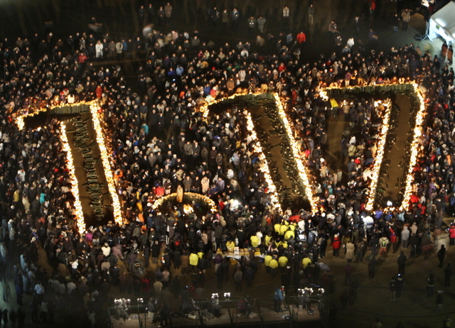 鎮魂の「１・１７」＝神戸市内 