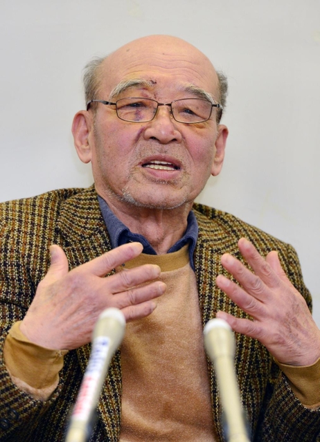 「慰霊碑に込められた思いを伝えたい」と話す上西勇さん＝７日午後、神戸市役所（撮影・宮路博志）