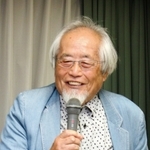 ３・１１支援集会で発言する小森星児さん＝いずれも６月１１日夜、神戸市中央区下山手通４