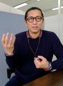 「自分自身、楽しいと思えなければ復興支援は続けられない」と話す寺尾仁志さん＝神戸新聞社