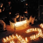 神戸市須磨区の千歳地区で続いてきた「追悼の集い」＝２０１５年１月１７日、神戸市須磨区千歳町