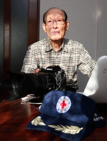 阪神・淡路大震災を振り返る吉田利栄さん＝朝来市和田山町玉置