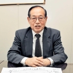 阪神・淡路大震災当時について語る元日銀神戸支店長の遠藤勝裕さん＝大阪市北区