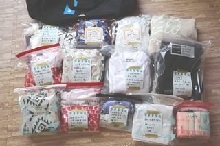 用途別に袋詰め＆ラベルを貼って入念に準備