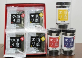 味付けされ、販売されている須磨海苔＝神戸市内