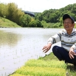 須磨の山間部で稲作を続ける森彰さん＝神戸市須磨区白川