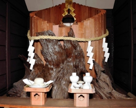 板宿八幡神社の切り株