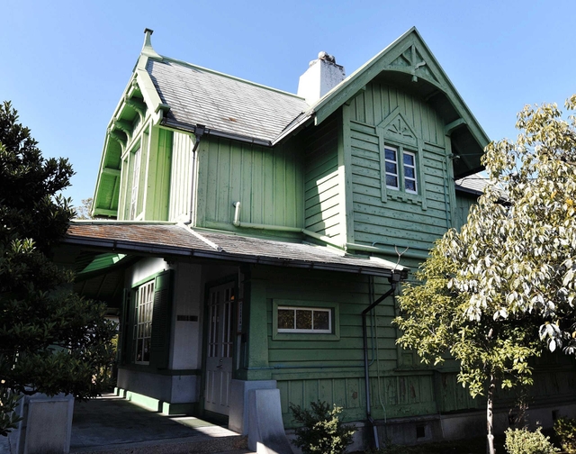 外国人技師の宿舎だった洋館＝姫路市網干区新在家、ダイセル姫路製造所網干工場